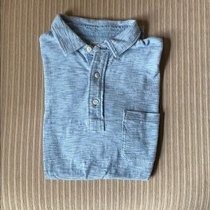 Faherty Indigo Polo Shirt
